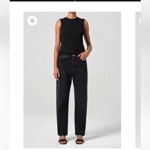 Agolde 90s mid rise straight organic cotton jeans tar 25